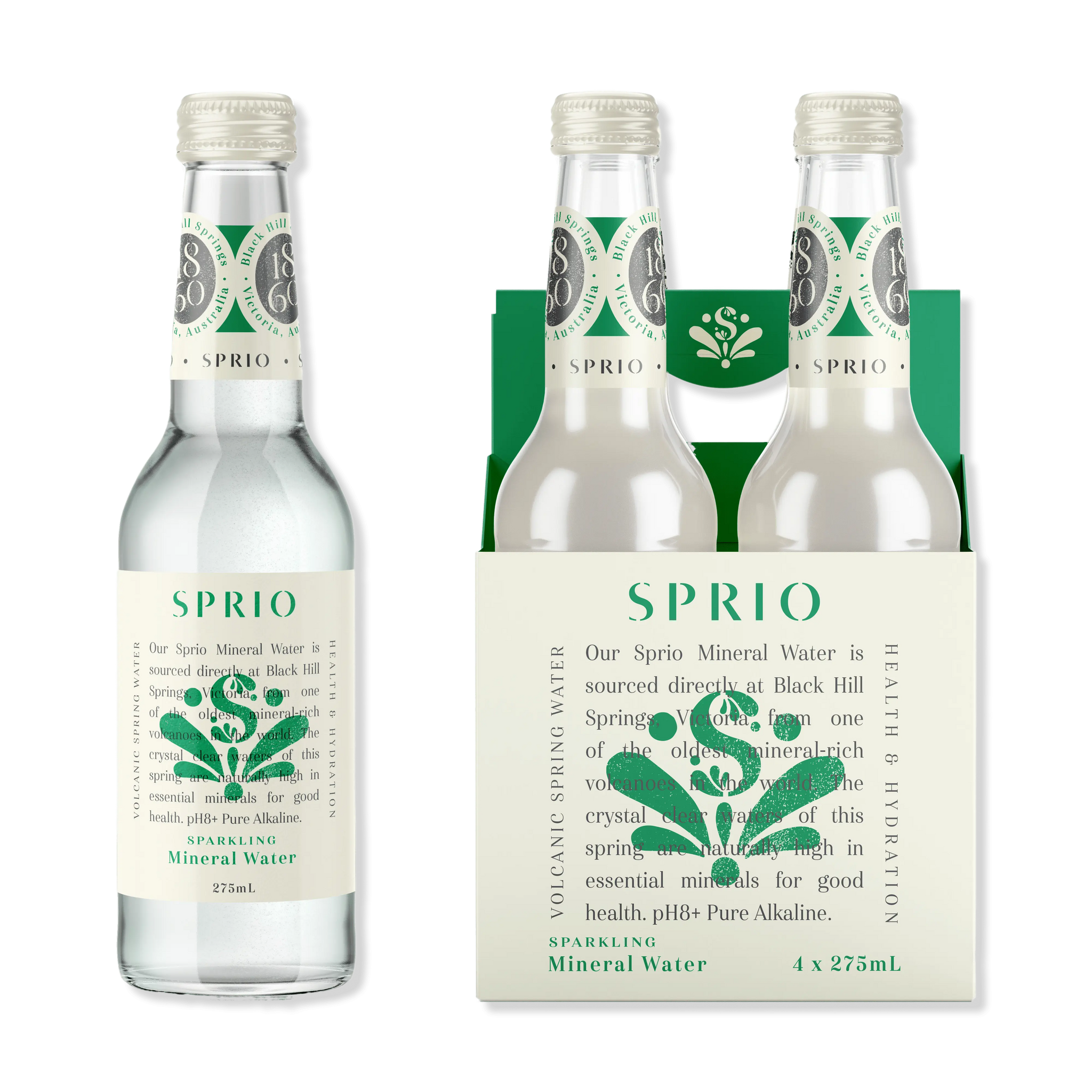 sprio spritz sparkling mineral water 4x275 ml bottle